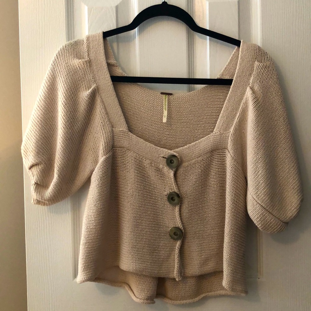 Free People Cream Sweater